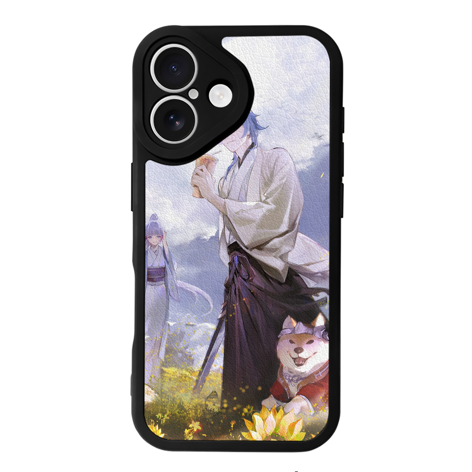 げんし神 genshin 【iPhone 16シリーズ対応】シリコンスマホケース（レザー調） 材質：シリコン